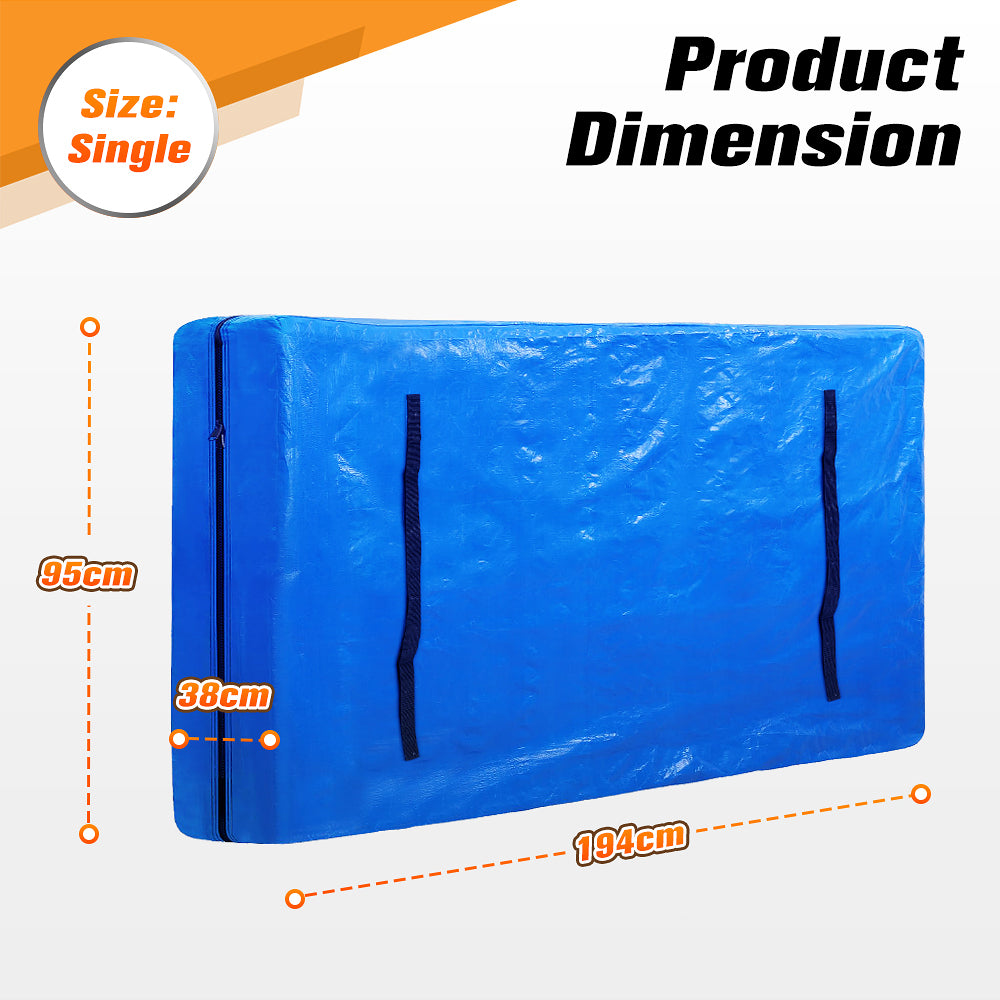 MOBI Mattress Bag Waterproof Protector Dust Cover Single Size-Mattresses Bag-PEROZ Accessories