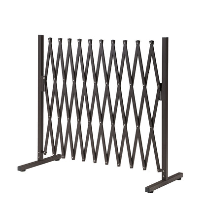 ZUNI Garden Fence Gate Expandable Barrier Indoor Outdoor Brown-Fence Gate-PEROZ Accessories