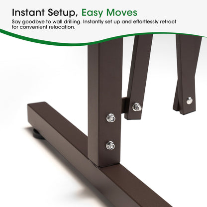 ZUNI Garden Fence Gate Expandable Barrier Indoor Outdoor Brown-Fence Gate-PEROZ Accessories