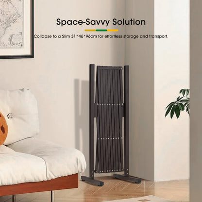 ZUNI Garden Fence Gate Expandable Barrier Indoor Outdoor Brown-Fence Gate-PEROZ Accessories