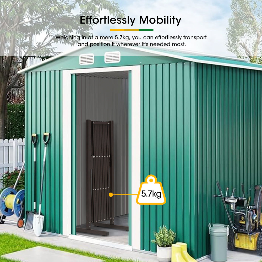 ZUNI Garden Fence Gate Expandable Barrier Indoor Outdoor Brown-Fence Gate-PEROZ Accessories