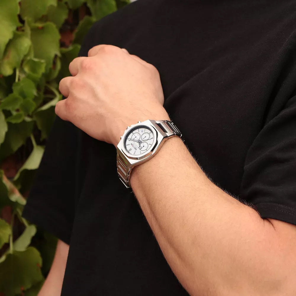 Sector 960 White Dial Silver Chronograph-PEROZ Accessories