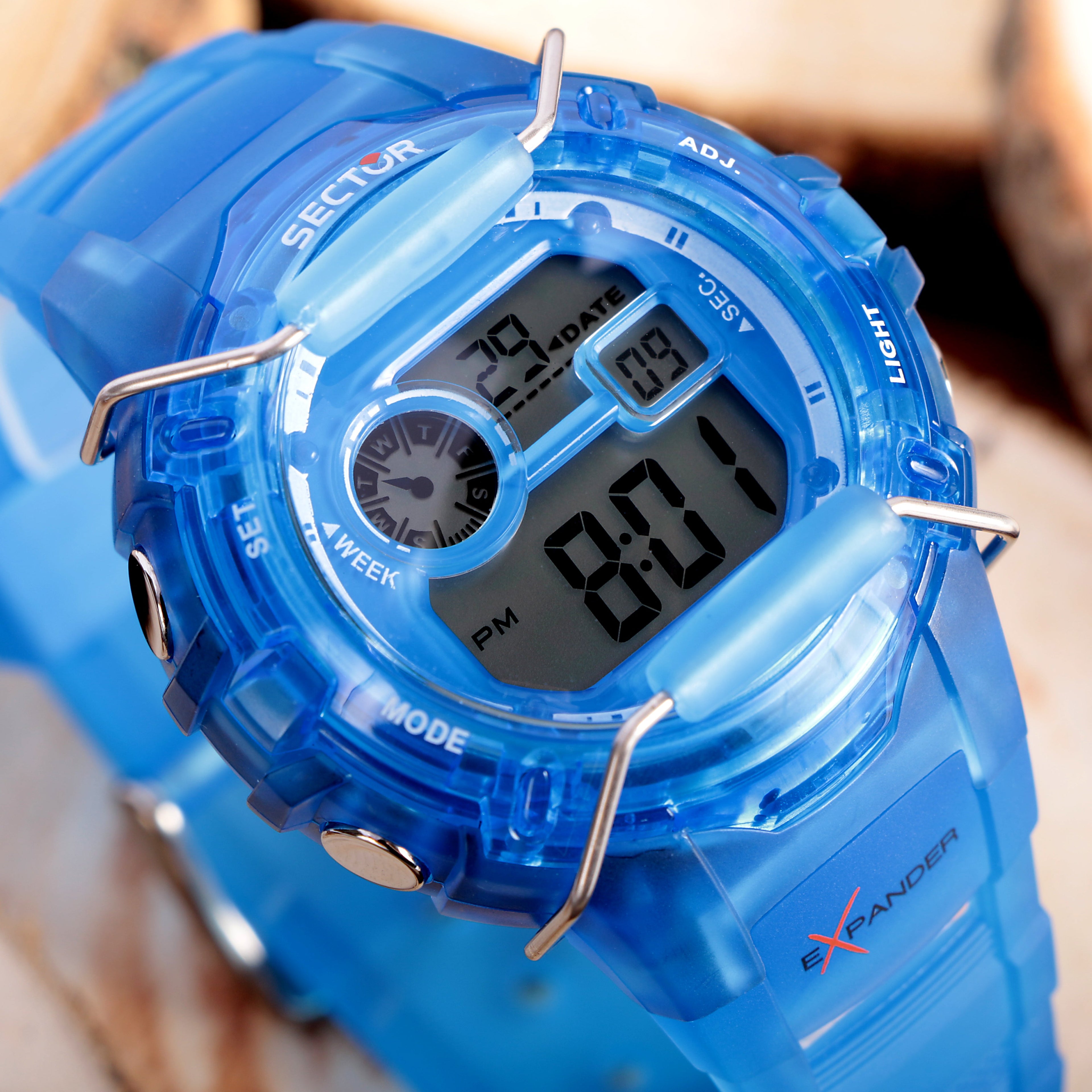 Sector EX-05 Blue Digital Watch-PEROZ Accessories