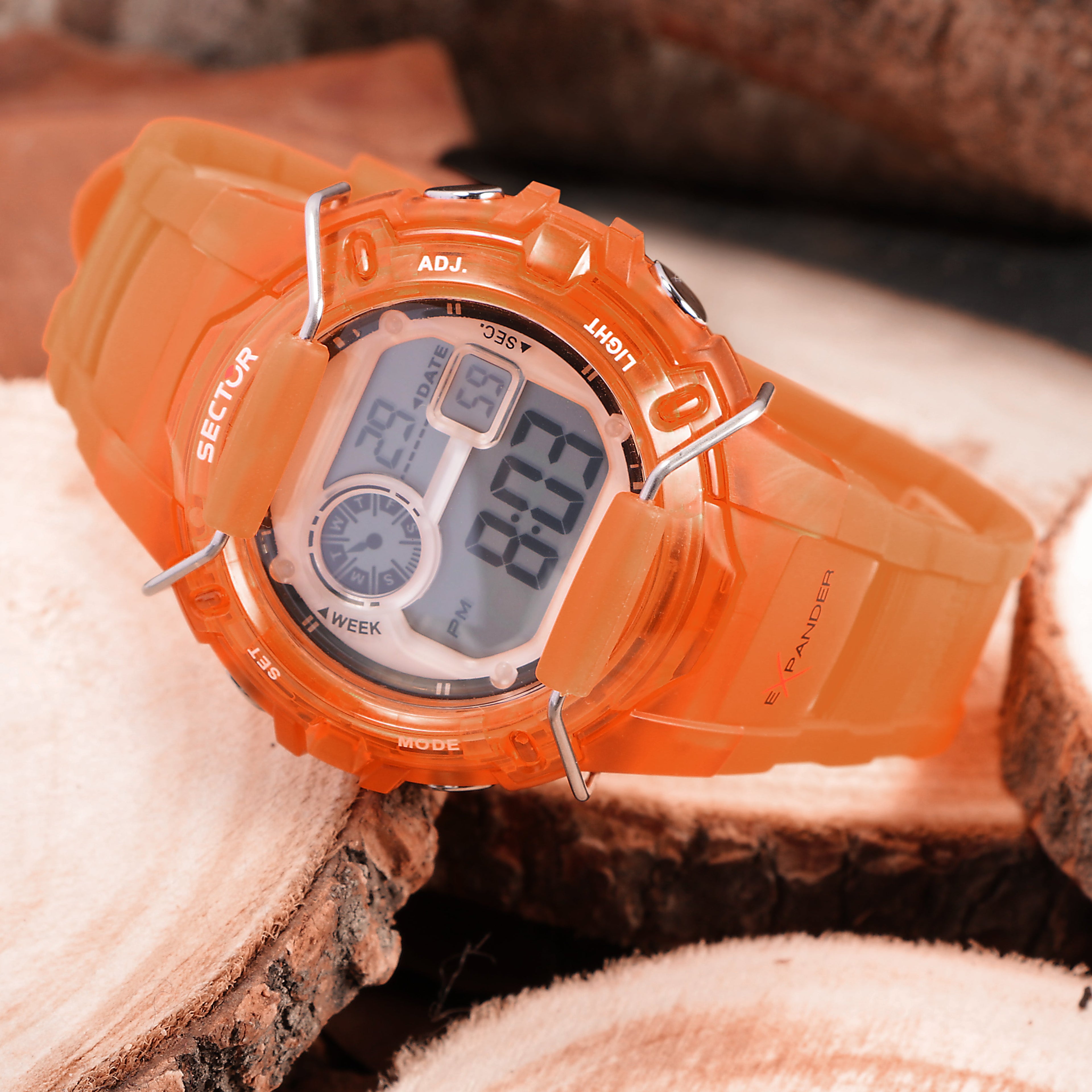 Sector EX-05 Orange Digital Watch-PEROZ Accessories
