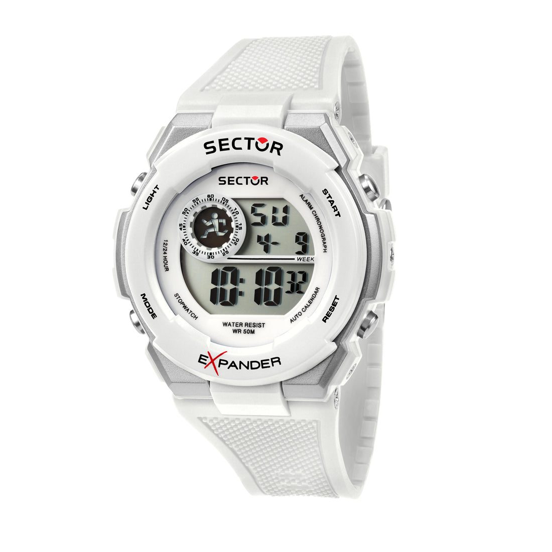Sector EX-10 White Digital Watch-PEROZ Accessories