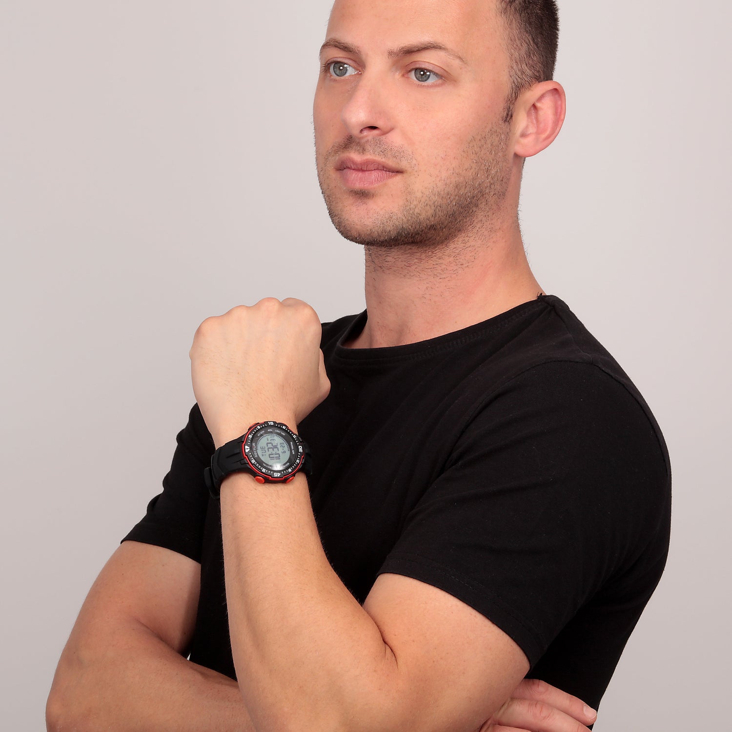 Sector EX-26 Black Digital Watch-PEROZ Accessories