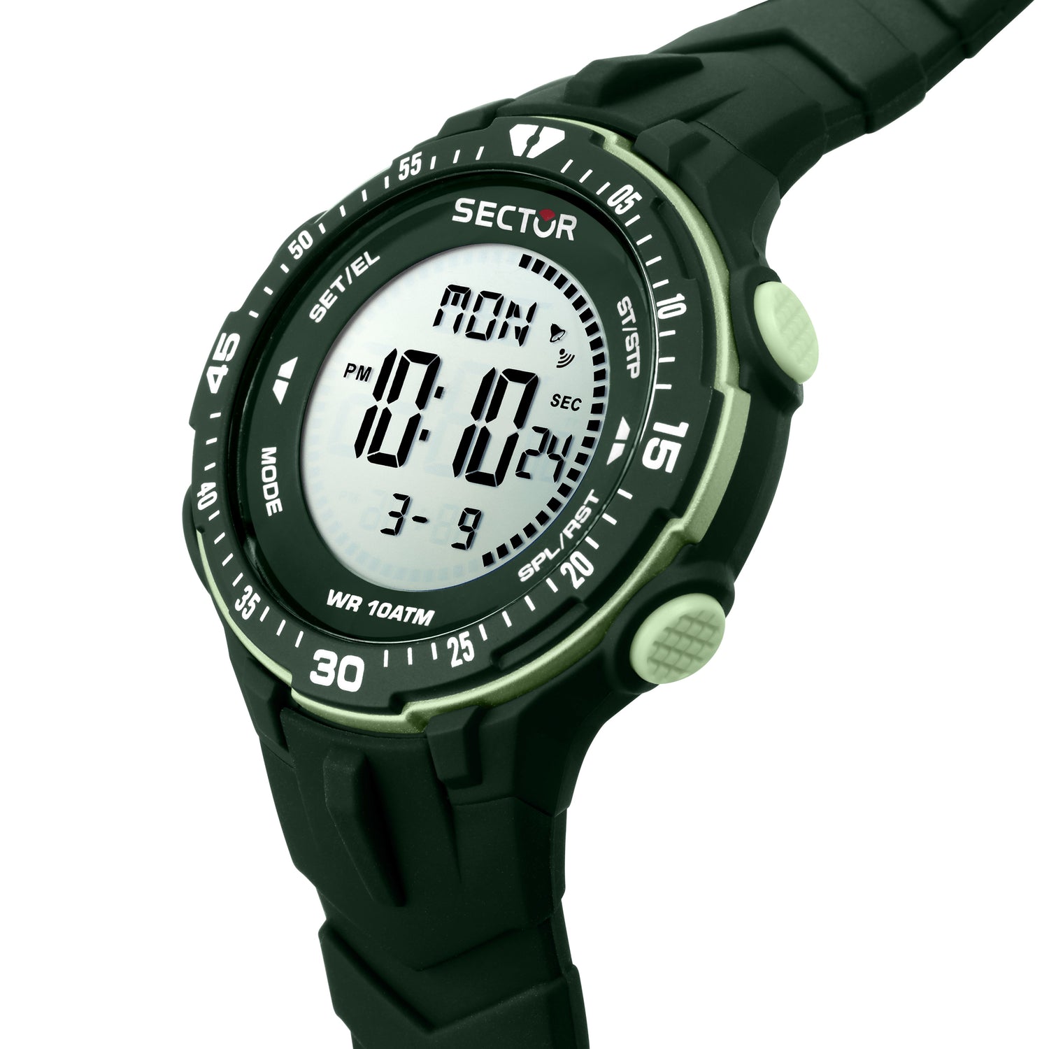 Sector EX-26 Green Digital Watch-PEROZ Accessories