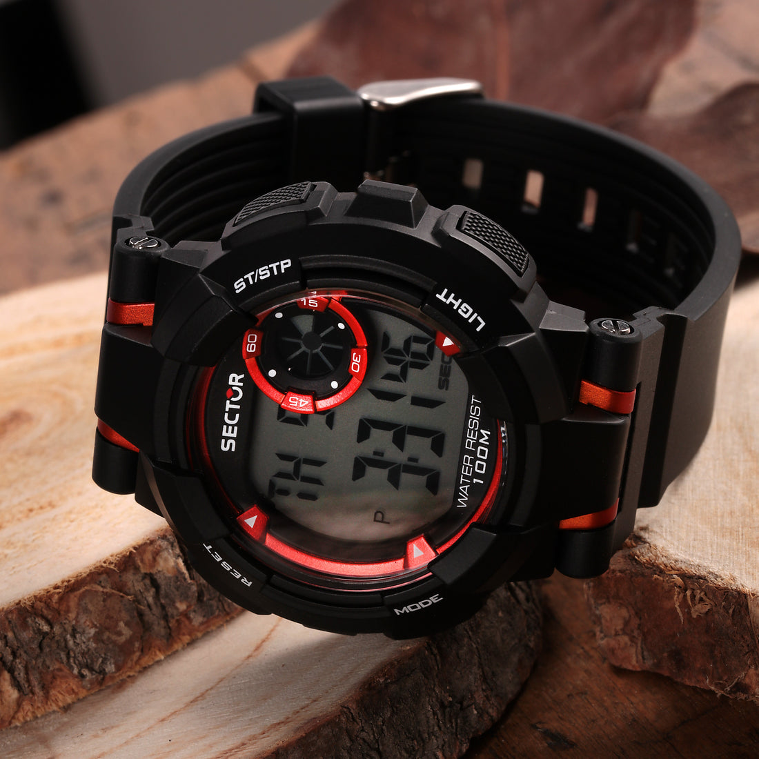 Sector Ex-36 Black Digital Watch-PEROZ Accessories