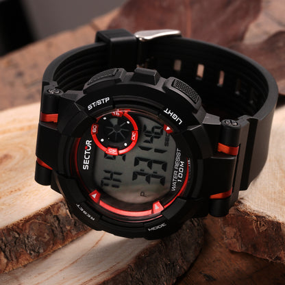 Sector Ex-36 Black Digital Watch-PEROZ Accessories