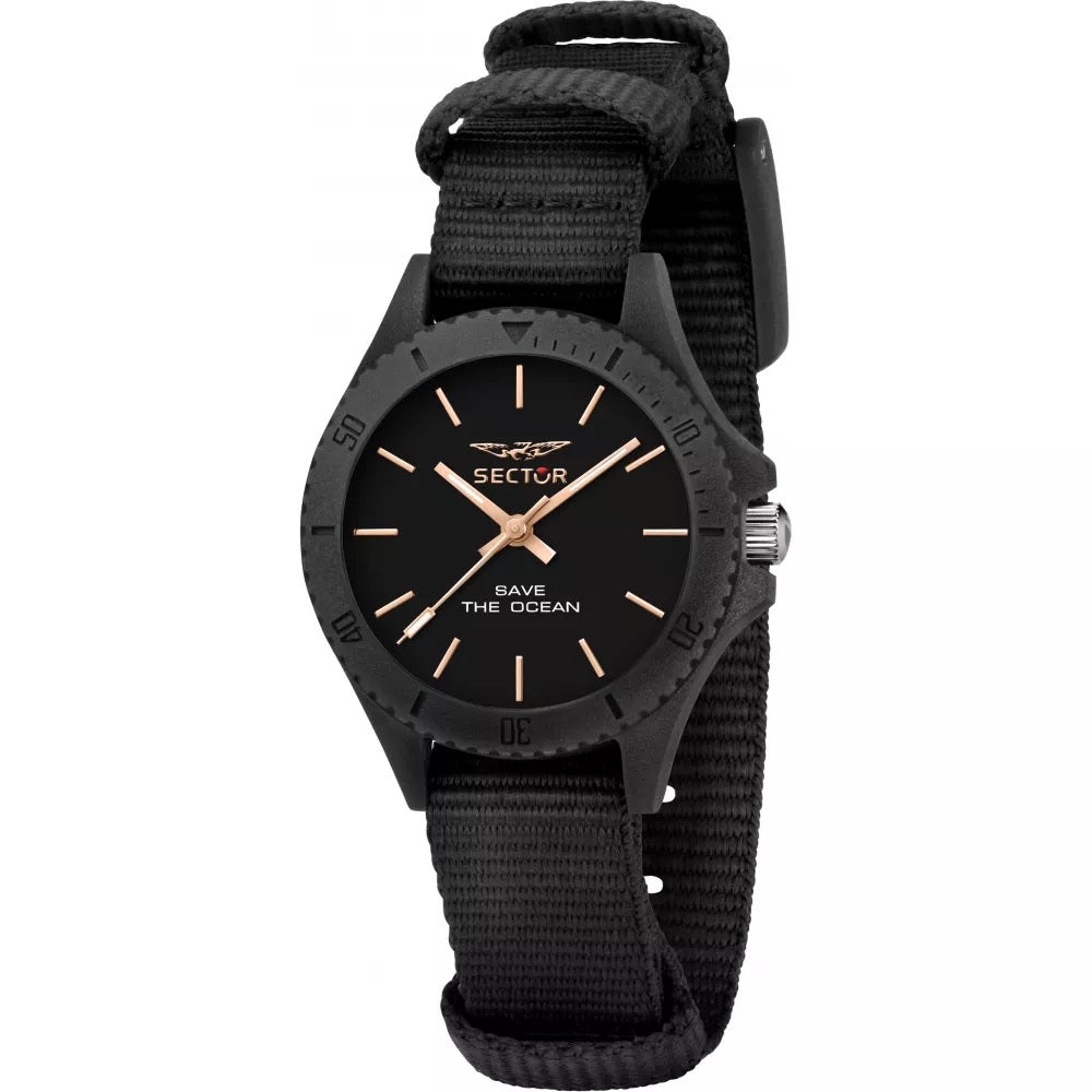Sector Ladies Save the Ocean Black Nato Watch-PEROZ Accessories