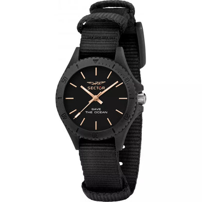 Sector Ladies Save the Ocean Black Nato Watch-PEROZ Accessories