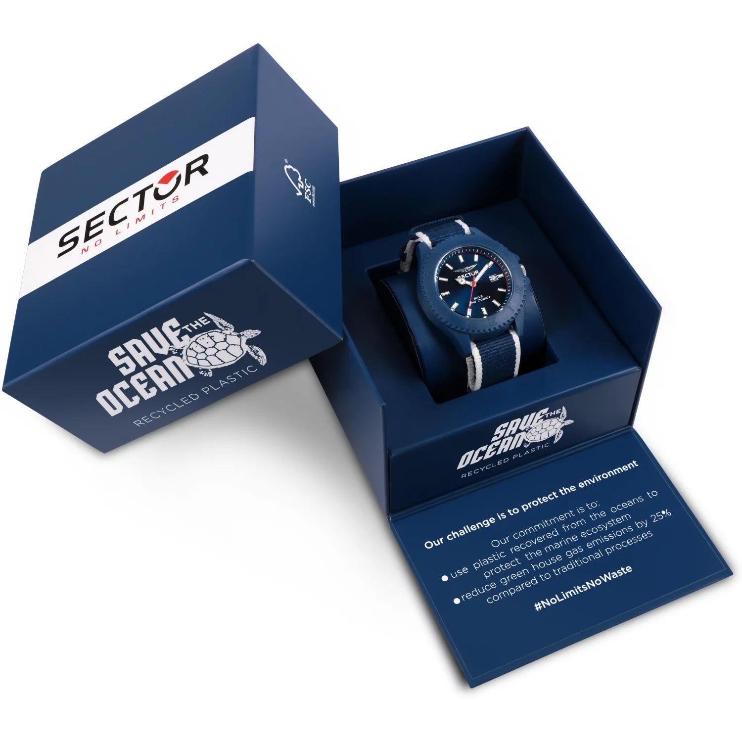 Sector Save The Ocean Blue Nato Watch-PEROZ Accessories