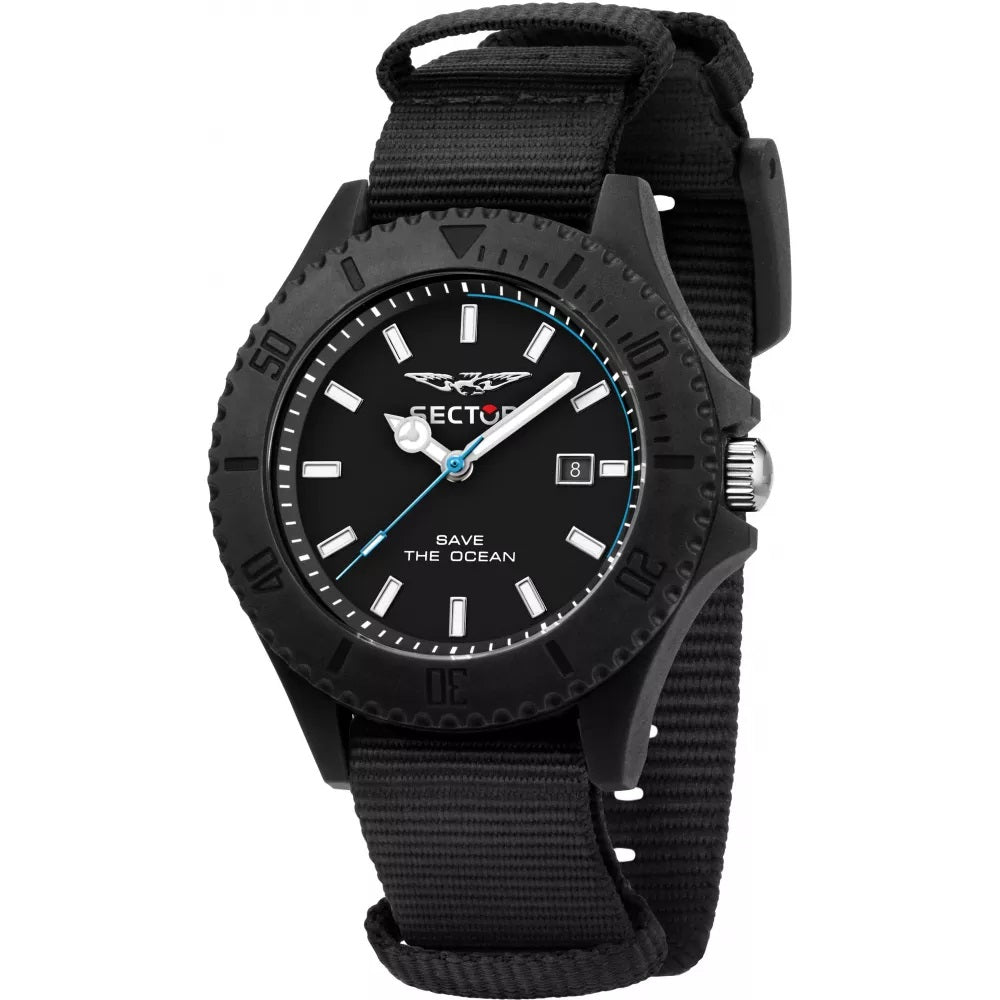 Sector Save The Ocean Nato Black Watch-PEROZ Accessories