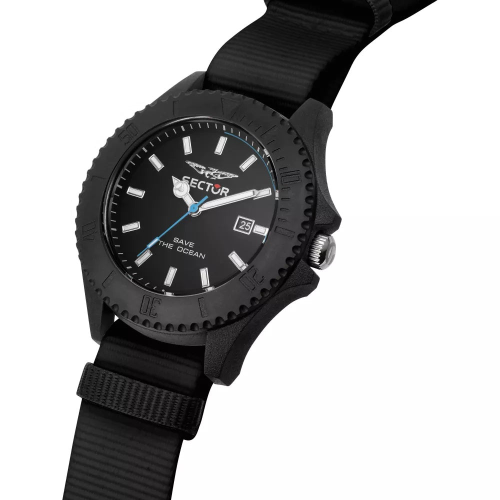 Sector Save The Ocean Nato Black Watch-PEROZ Accessories