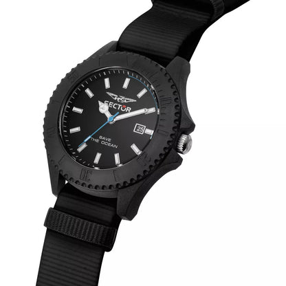 Sector Save The Ocean Nato Black Watch-PEROZ Accessories