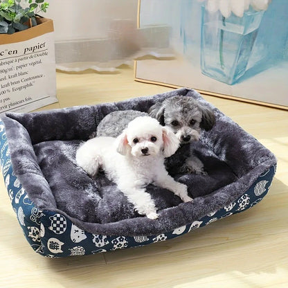 Small to Large Pet Dog Bed Sofa Mats Blue-Pet Care > Dog Supplies > Dog Beds-PEROZ Accessories