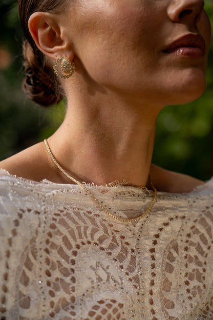 SYDNEY SOIRÉE 2MM TENNIS NECKLACE 42CM GOLD-PEROZ Accessories