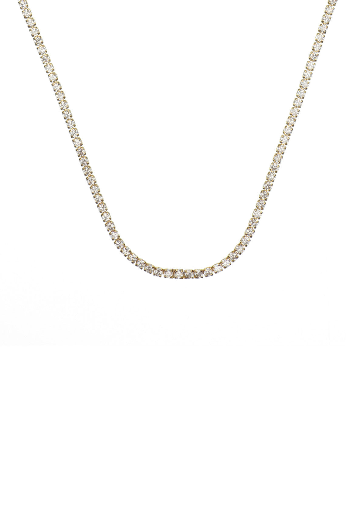 SYDNEY SOIRÉE 2MM TENNIS NECKLACE 42CM GOLD-PEROZ Accessories