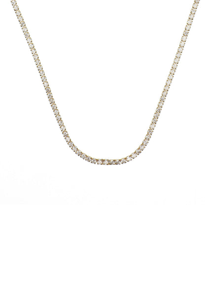 SYDNEY SOIRÉE 2MM TENNIS NECKLACE 42CM GOLD-PEROZ Accessories