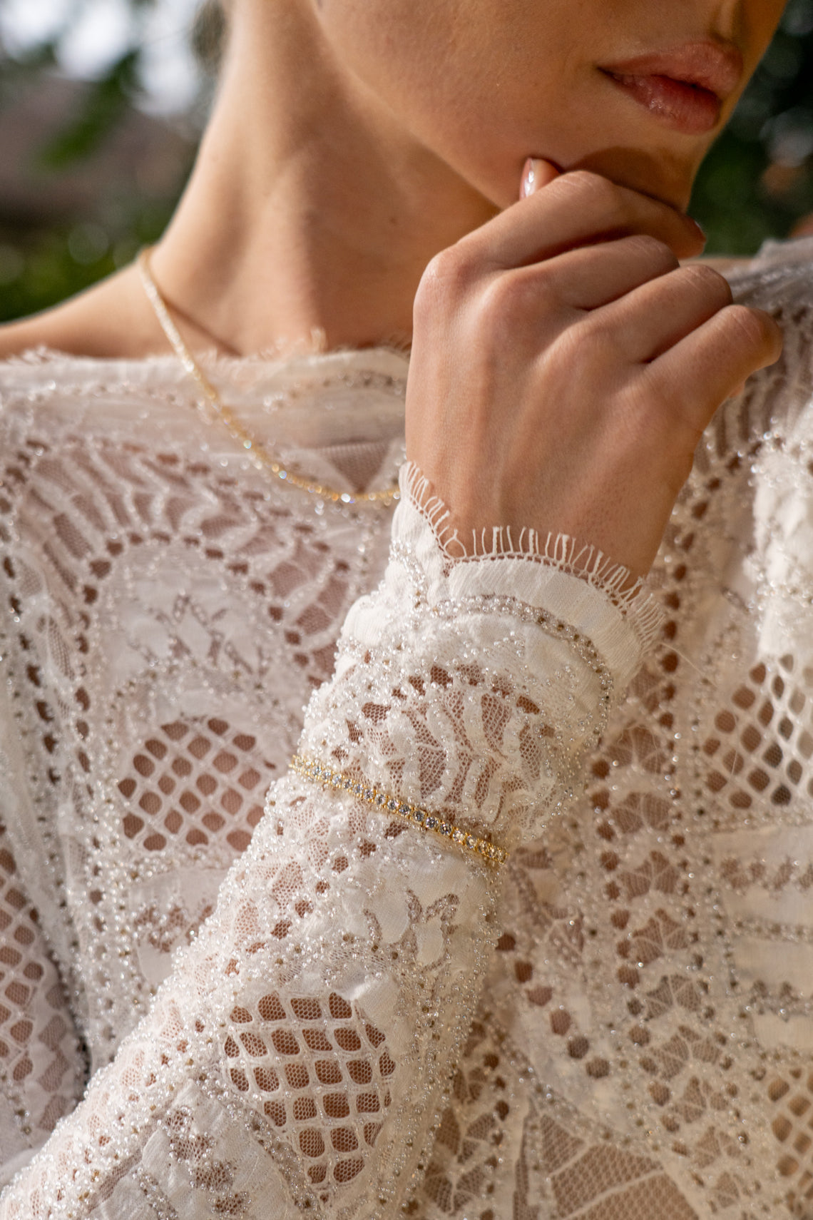 SYDNEY SOIRÉE 2MM TENNIS NECKLACE 42CM GOLD-PEROZ Accessories