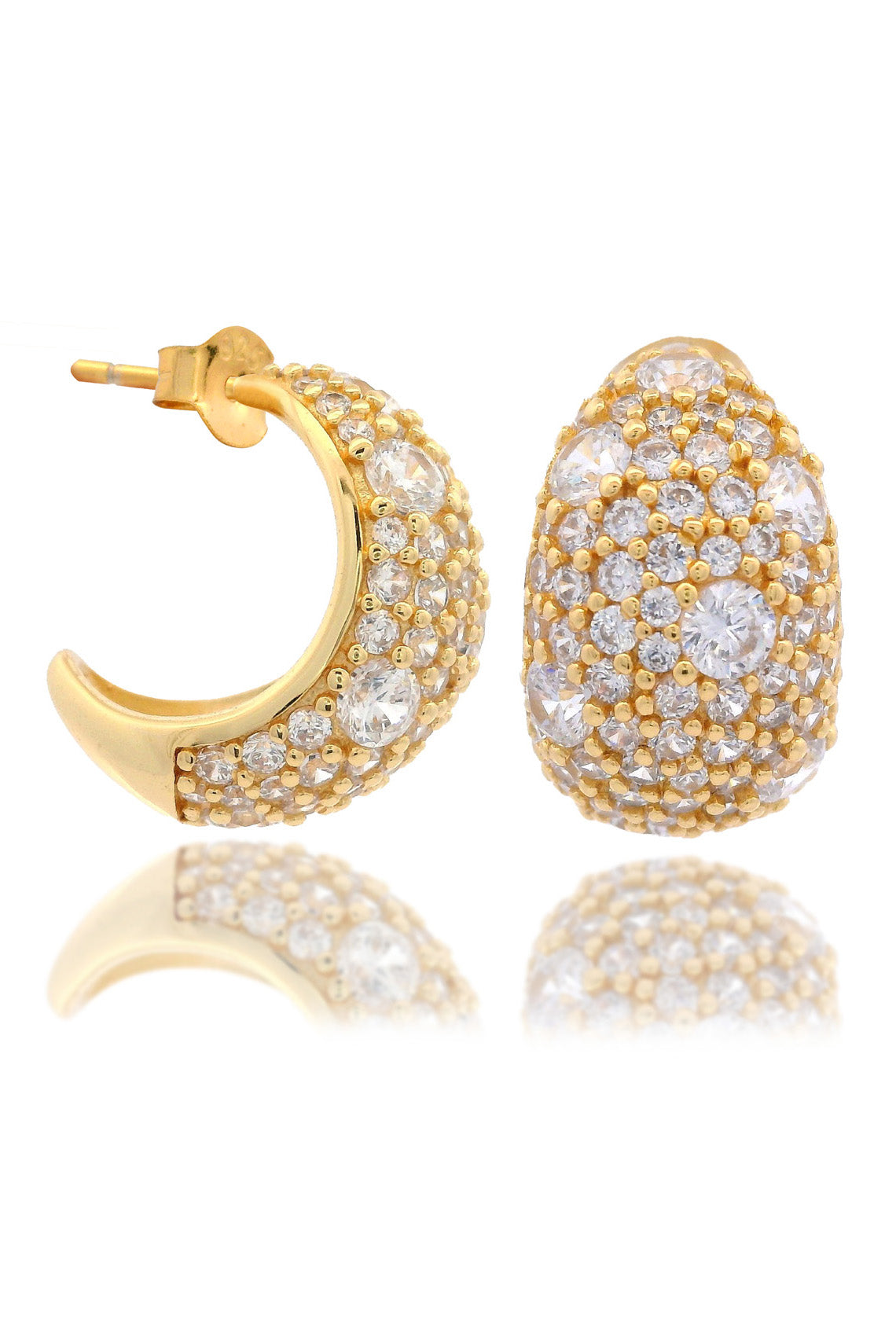 SYDNEY SOIRÉE DOUBLE BAY EARRINGS GOLD-PEROZ Accessories
