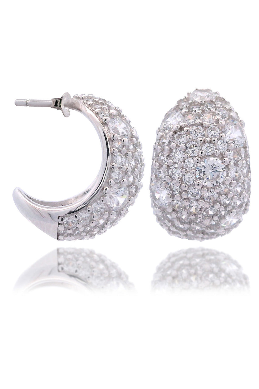 SYDNEY SOIRÉE DOUBLE BAY EARRINGS SILVER-PEROZ Accessories