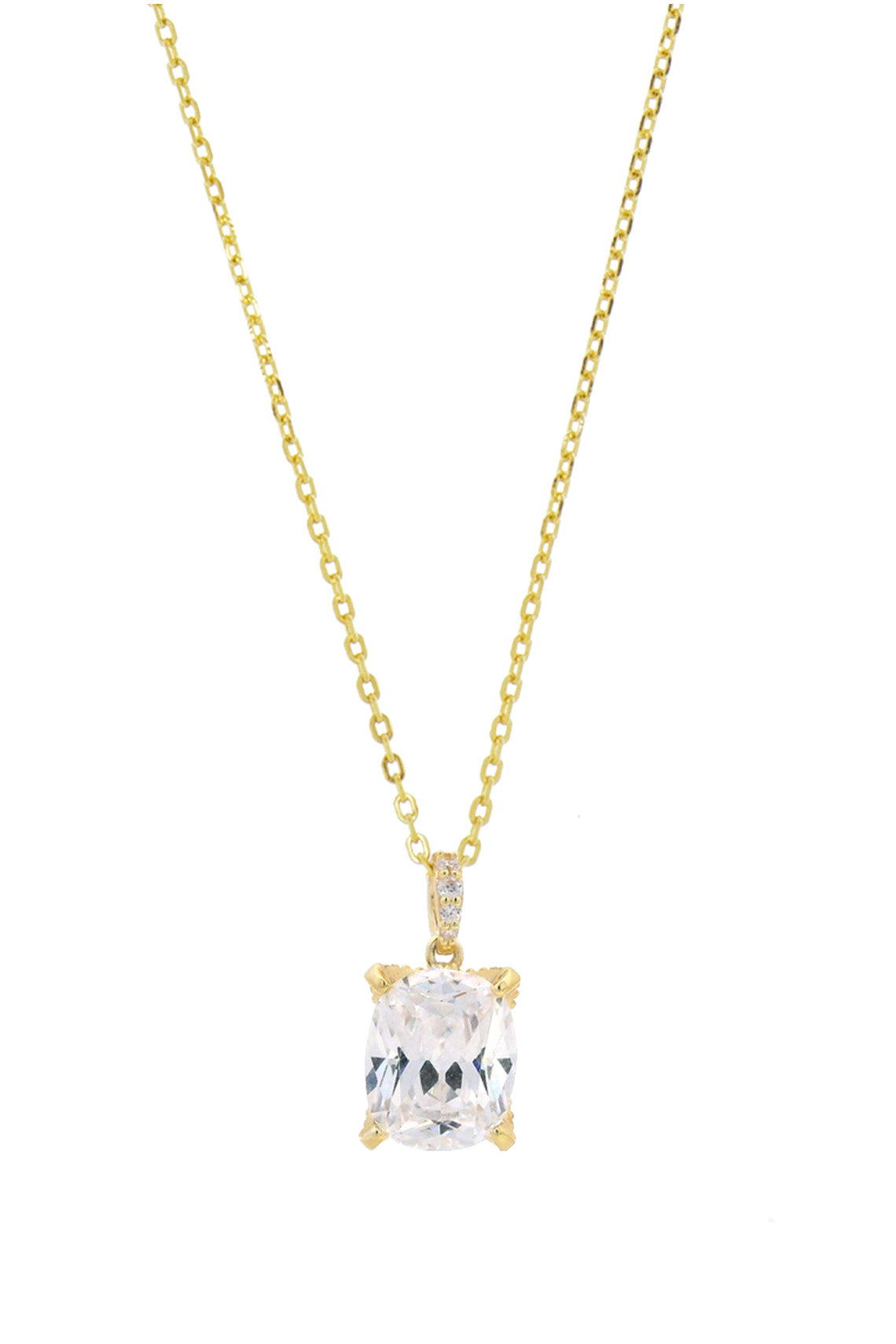 SYDNEY SOIRÉE ELAINE CUSHION CUT PENDANT GOLD-PEROZ Accessories
