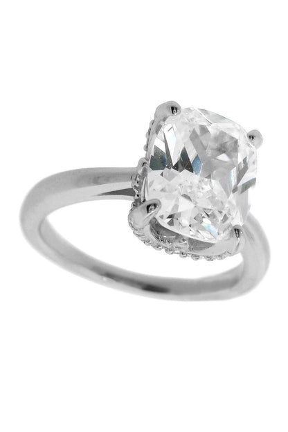 SYDNEY SOIRÉE ELAINE CUSHION CUT RING SILVER-PEROZ Accessories
