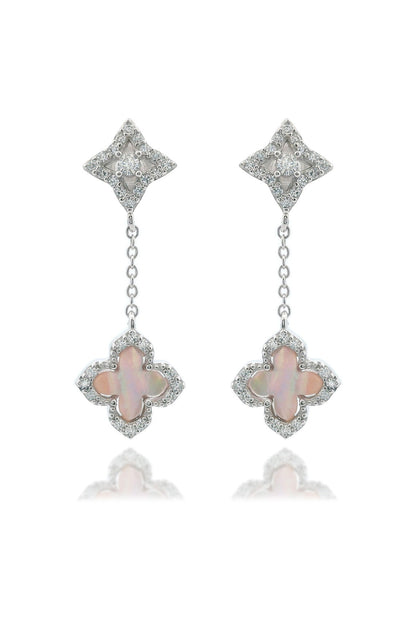 SYDNEY SOIRÉE FAIRWATER MOTHER OF PEARL DROP EARRINGS SILVER-PEROZ Accessories