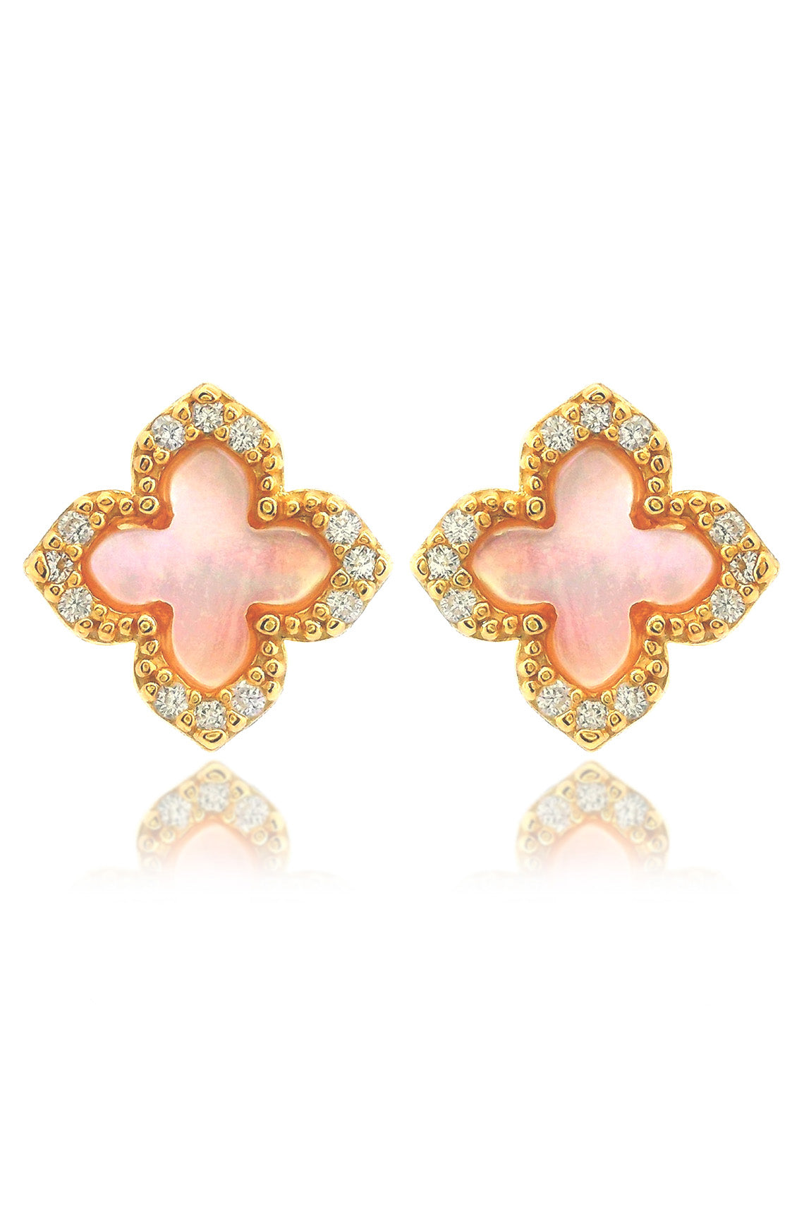 SYDNEY SOIRÉE FAIRWATER MOTHER OF PEARL STUD EARRINGS GOLD-PEROZ Accessories