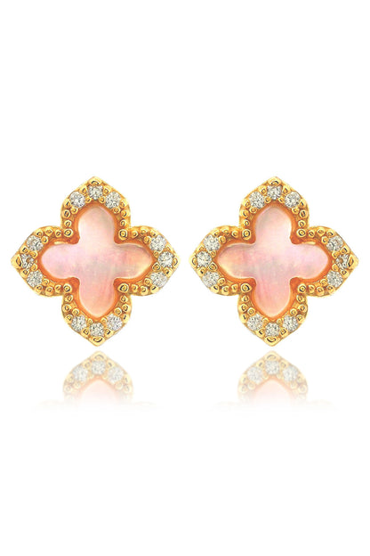 SYDNEY SOIRÉE FAIRWATER MOTHER OF PEARL STUD EARRINGS GOLD-PEROZ Accessories