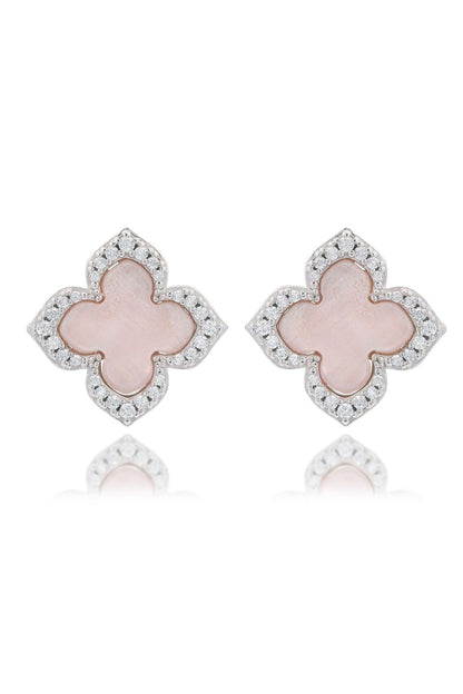 SYDNEY SOIRÉE FAIRWATER MOTHER OF PEARL STUD EARRINGS SILVER-PEROZ Accessories
