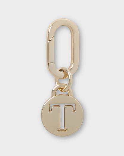 Letter T Charm With Oval Hinge Ring Clip-Accessories-PEROZ Accessories
