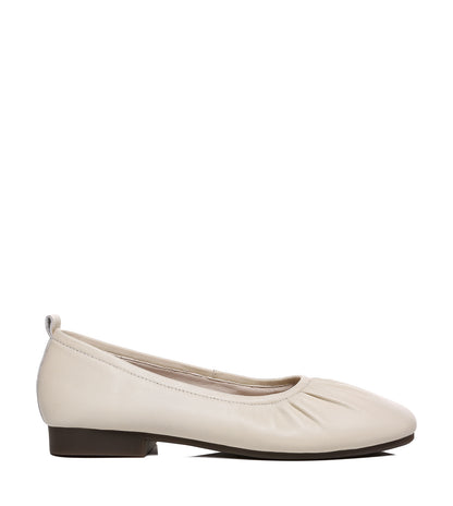 TARRAMARRA Square Toe Leather Ballet Flats Women Devora-Flats-PEROZ Accessories