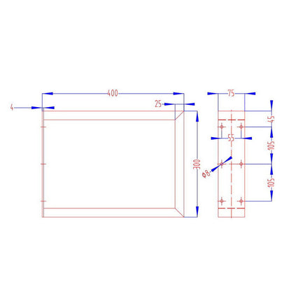 Artiss Metal Table Legs DIY Rectangular 40X30CM Set of 2-Home &amp; Garden &gt; DIY &gt; Table Tops &amp; Bases-PEROZ Accessories