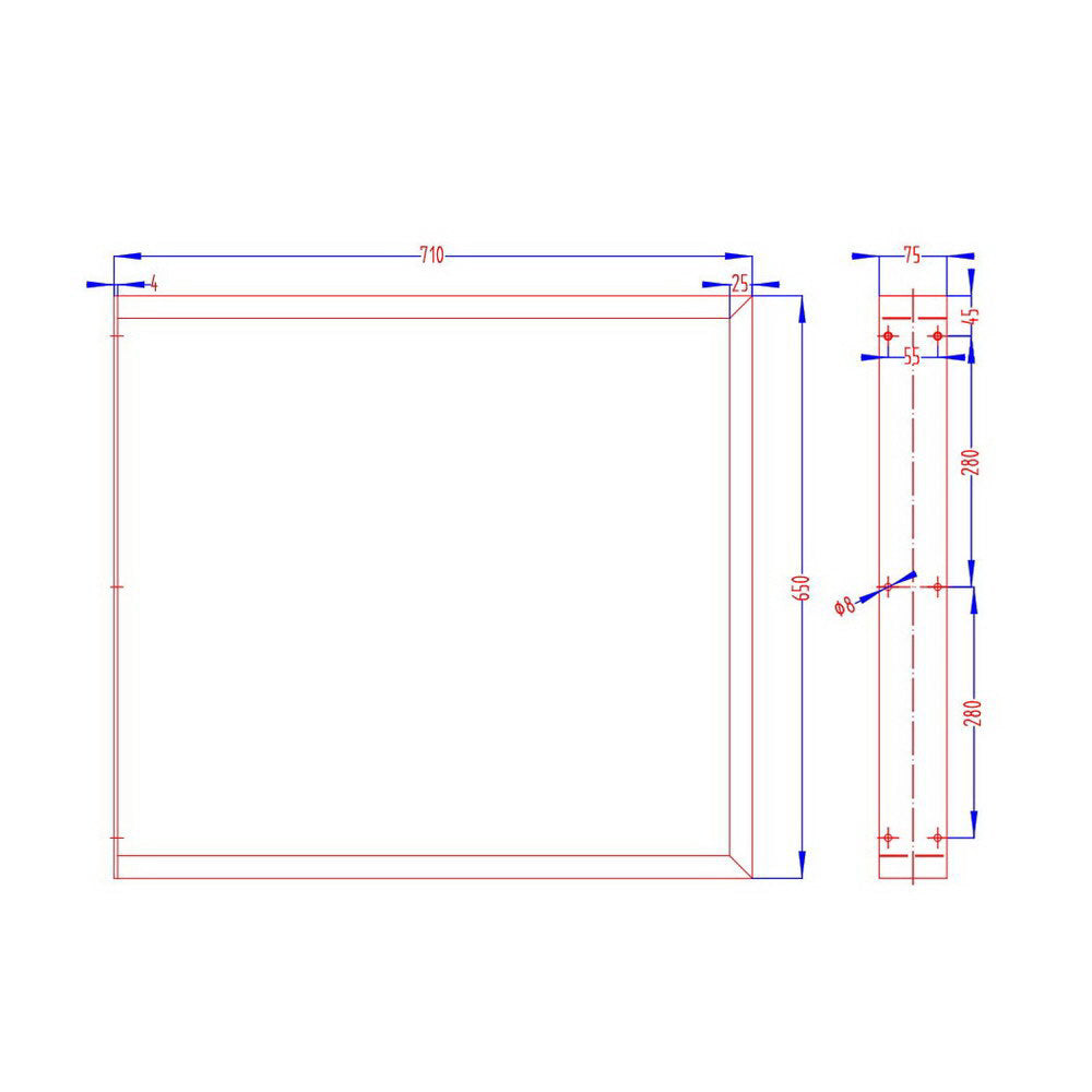 Artiss Metal Table Legs DIY Rectangular 71X65CM Set of 2-Home &amp; Garden &gt; DIY &gt; Table Tops &amp; Bases-PEROZ Accessories