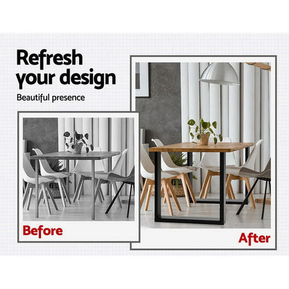 Artiss Metal Table Legs DIY Rectangular 71X65CM Set of 2-Home &amp; Garden &gt; DIY &gt; Table Tops &amp; Bases-PEROZ Accessories