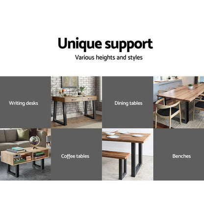 Artiss Metal Table Legs DIY Rectangular 71X65CM Set of 2-Home &amp; Garden &gt; DIY &gt; Table Tops &amp; Bases-PEROZ Accessories