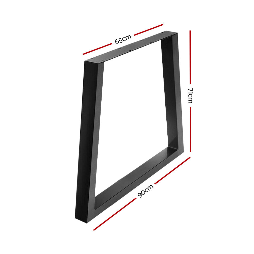 Artiss Metal Table Legs DIY Trapezoid 65X90CM Set of 2-Home &amp; Garden &gt; DIY &gt; Table Tops &amp; Bases-PEROZ Accessories