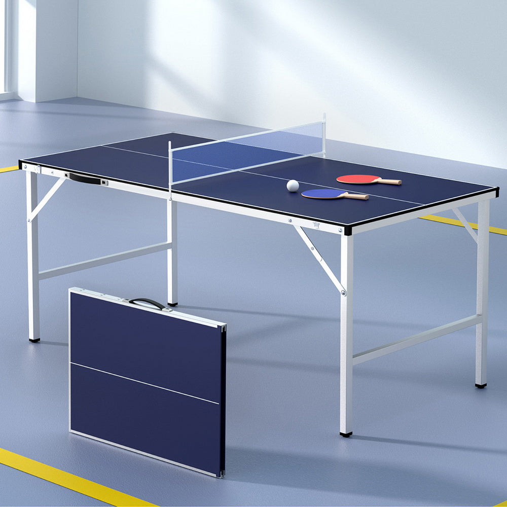 Everfit Table Tennis Ping Pong Table Portable Foldable Family Game Home Indoor-Sports &amp; Fitness &gt; Racquet Sports &gt; Table Tennis-PEROZ Accessories