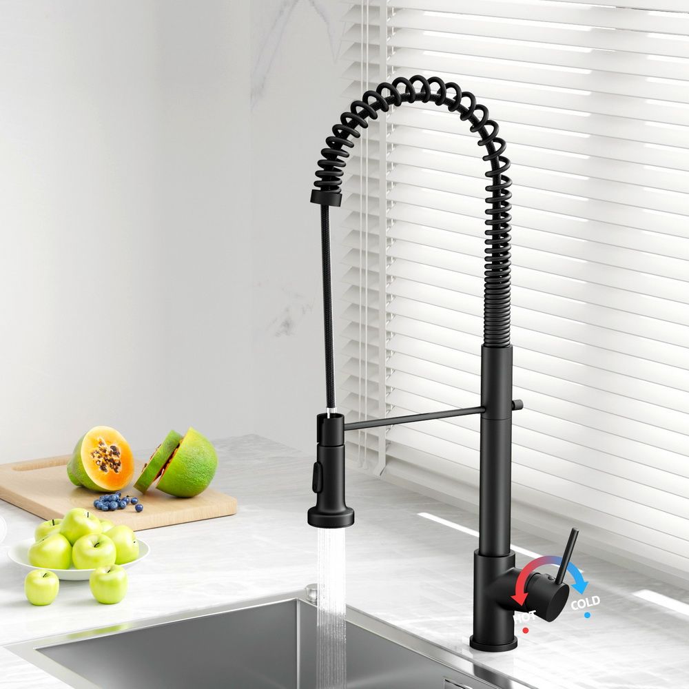 Cefito Kitchen Mixer Tap Pull Down 2 Modes Sink Faucet Basin Laundry Black-Furniture > Bathroom > Tap &amp; Sink Accessories-PEROZ Accessories