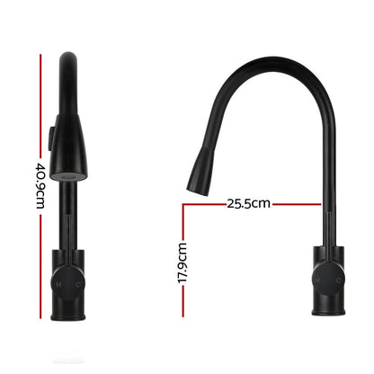 Cefito Kitchen Mixer Tap Pull Out 2 Mode Sink Faucet Basin Laundry Black-Furniture > Bathroom > Tap &amp; Sink Accessories-PEROZ Accessories