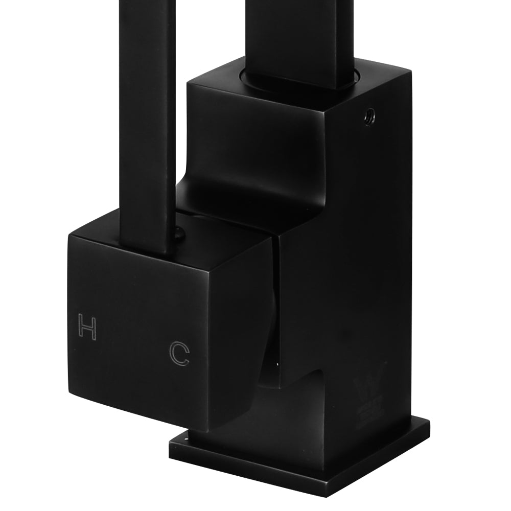 Cefito Kitchen Mixer Tap Mixer Square Sink Faucet Basin Laundry Black-Furniture &gt; Bathroom &gt; Tap &amp; Sink Accessories-PEROZ Accessories