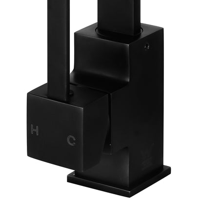 Cefito Kitchen Mixer Tap Mixer Square Sink Faucet Basin Laundry Black-Furniture &gt; Bathroom &gt; Tap &amp; Sink Accessories-PEROZ Accessories