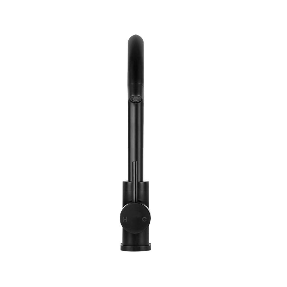 Cefito Kitchen Mixer Tap Mixer Round Sink Faucet Basin Laundry Black-Furniture > Bathroom > Tap &amp; Sink Accessories-PEROZ Accessories