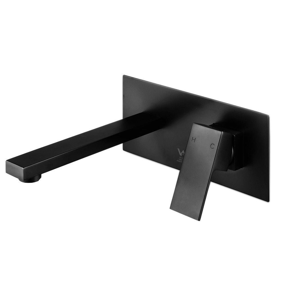 Cefito Bathroom Basin Mixer Tap Separate Faucet Vanity Laundry Black-Furniture > Bathroom > Tap &amp; Sink Accessories-PEROZ Accessories