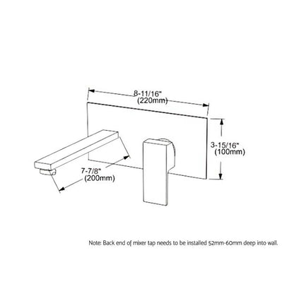 Cefito Bathroom Basin Mixer Tap Separate Faucet Vanity Laundry Black-Furniture > Bathroom > Tap &amp; Sink Accessories-PEROZ Accessories