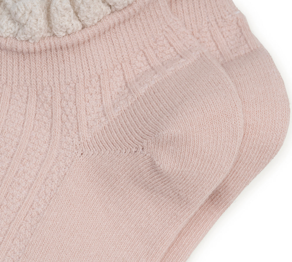 TARRAMARRA® 100% Cotton Ruffle Shallow Mouth Socks One Pair-PEROZ Accessories