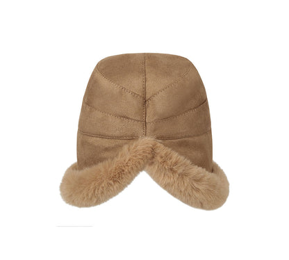 TARRAMARRA® Suede Fluffy Warm Bucket Hat-PEROZ Accessories
