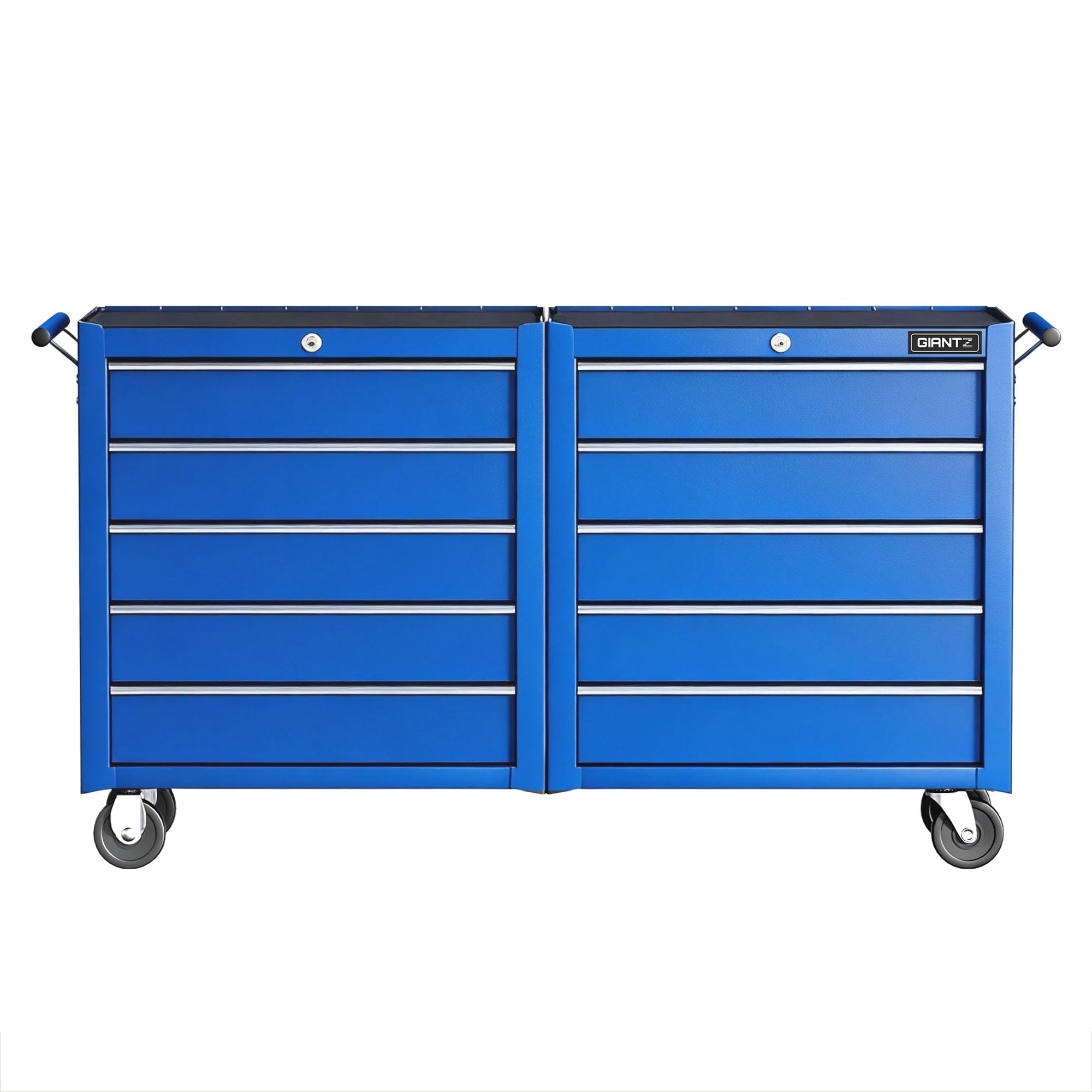 Giantz Tool Chest Trolley 10 Drawers Toolbox Storage Blue-Tools > Tools Storage > Tool Boxes-PEROZ Accessories